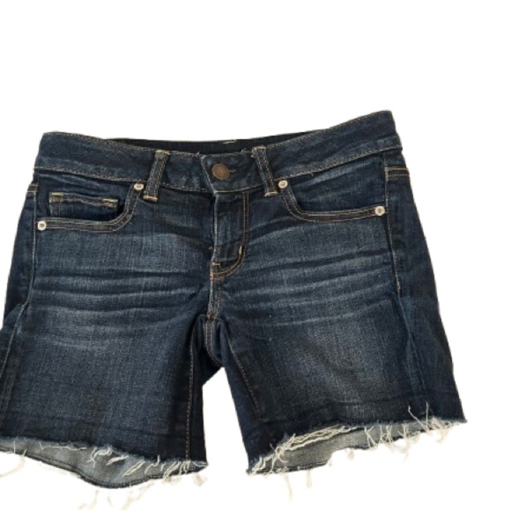 American Eagle Outfitters Blue Jean Shorts Distressed Cutoff